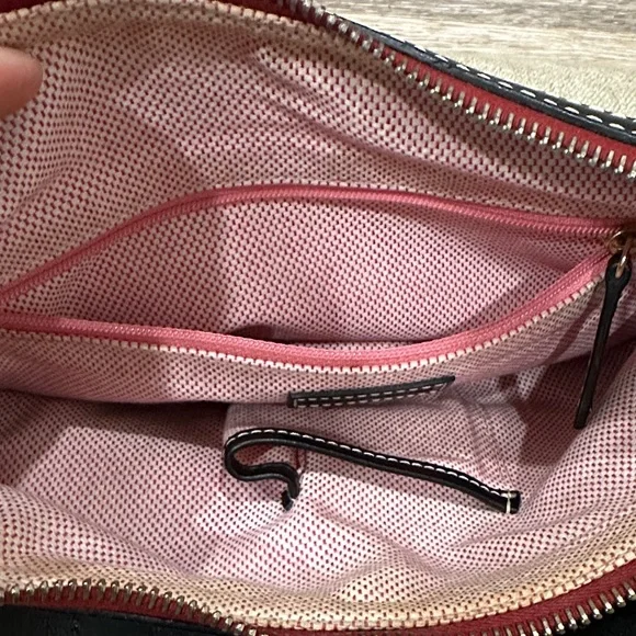 Dooney & Bourke Beige and Black Shoulder Bag - Picture 7 of 16